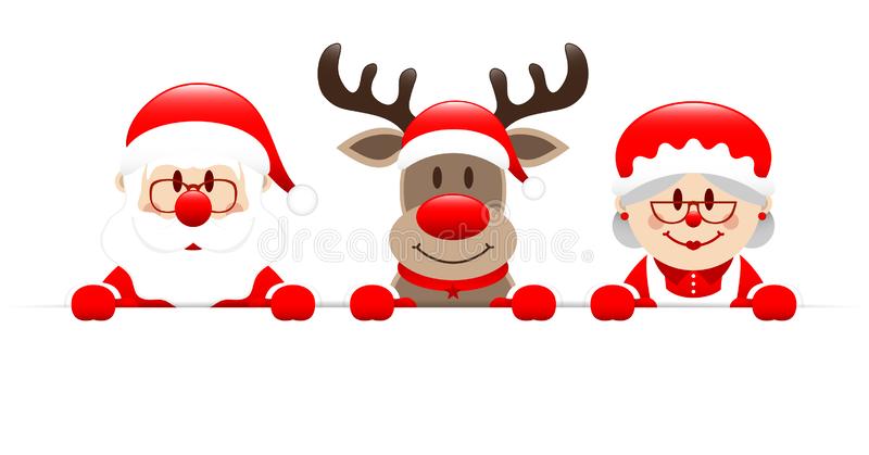 Detail Free Santa And Reindeer Clipart Nomer 4