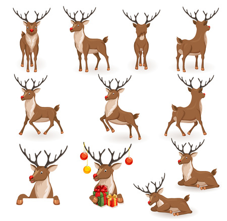 Detail Free Santa And Reindeer Clipart Nomer 39