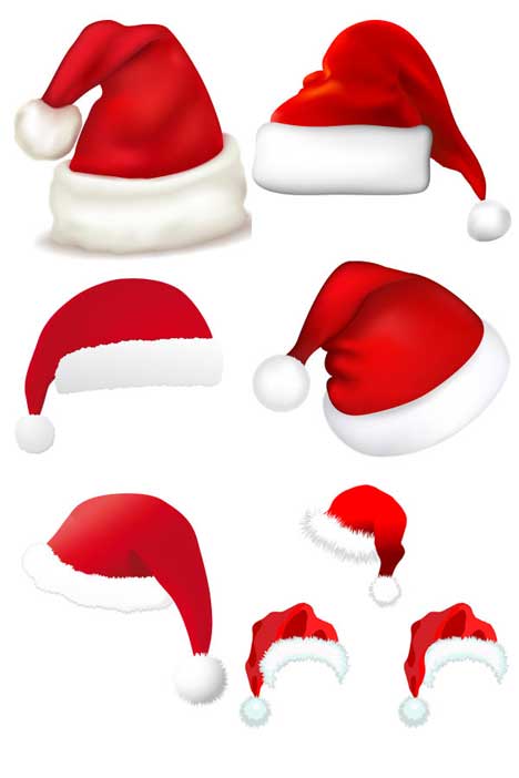 Detail Free Santa Hat Clipart Nomer 37