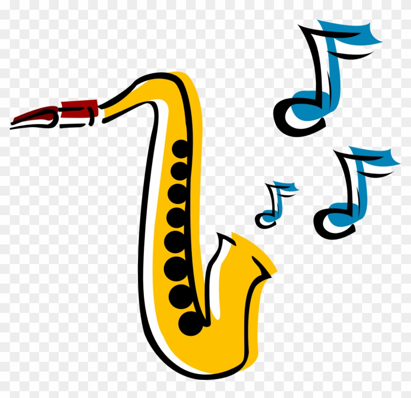 Detail Free Saxophone Clip Art Nomer 9