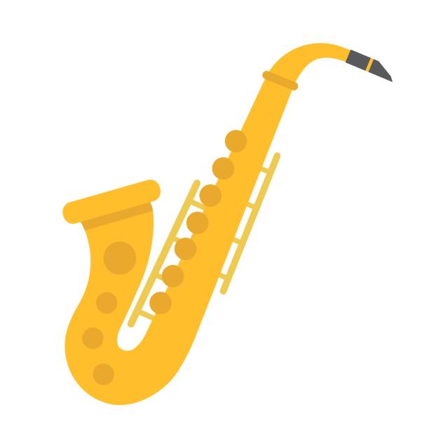 Detail Free Saxophone Clip Art Nomer 18