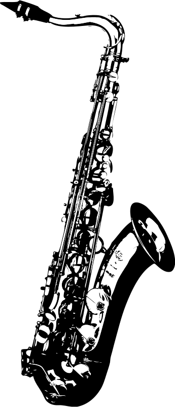 Detail Free Saxophone Clip Art Nomer 19