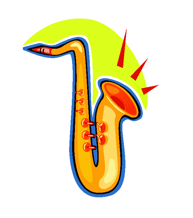 Detail Free Saxophone Clip Art Nomer 20