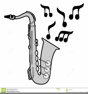 Detail Free Saxophone Clip Art Nomer 23