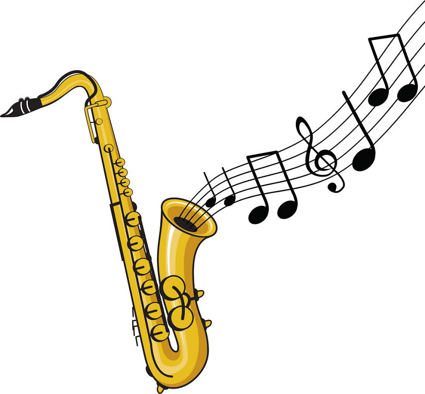 Detail Free Saxophone Clip Art Nomer 2