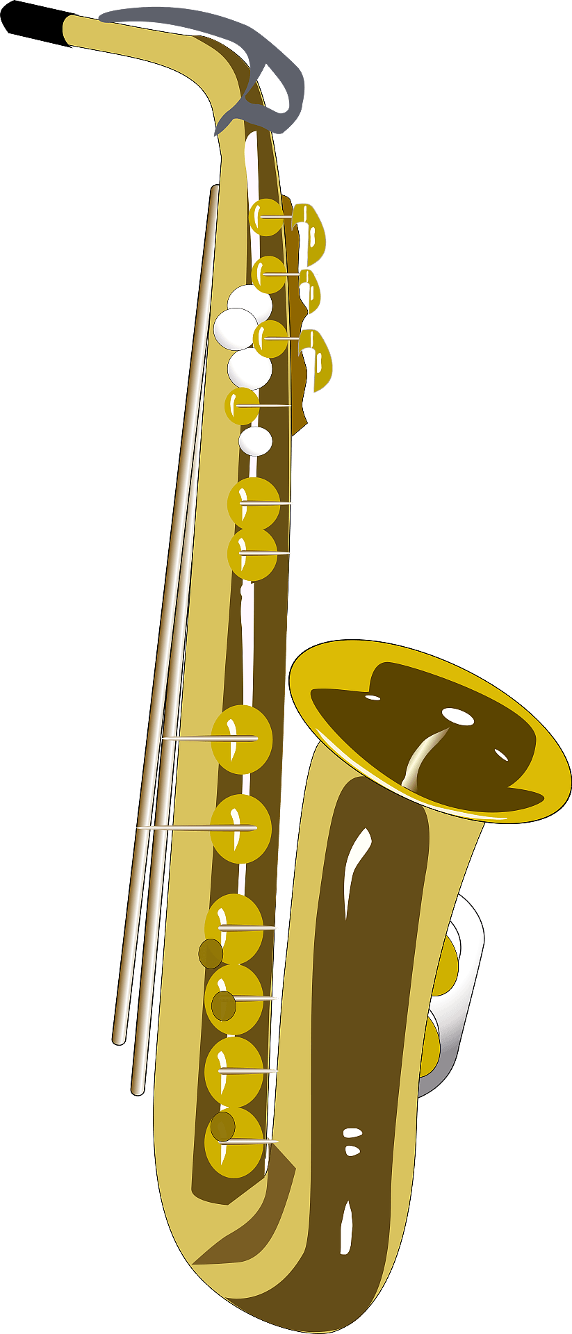 Detail Free Saxophone Clip Art Nomer 47