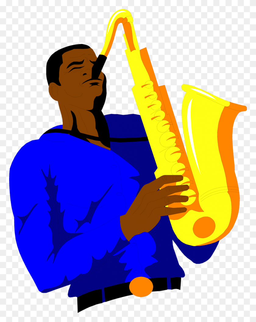 Detail Free Saxophone Clip Art Nomer 49
