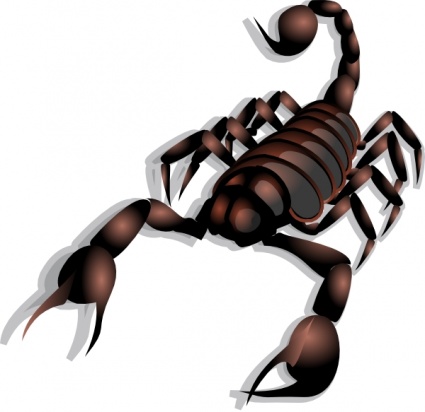 Detail Free Scorpion Clipart Nomer 11