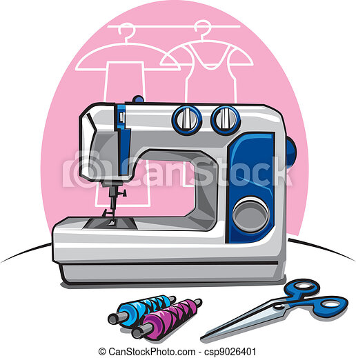 Detail Free Sewing Machine Clip Art Nomer 36