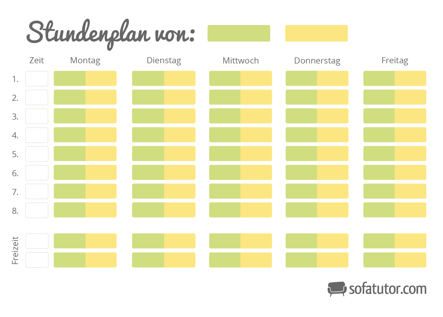 Detail Wochenplan Vorlage Kinder Nomer 17