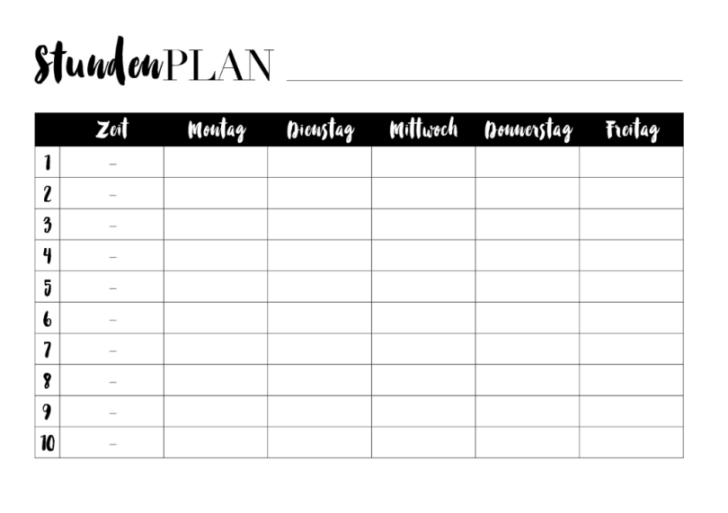 Detail Wochenplan Vorlage Kinder Nomer 5