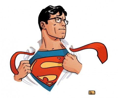 Detail Clark Kent Superman T Shirt Nomer 12