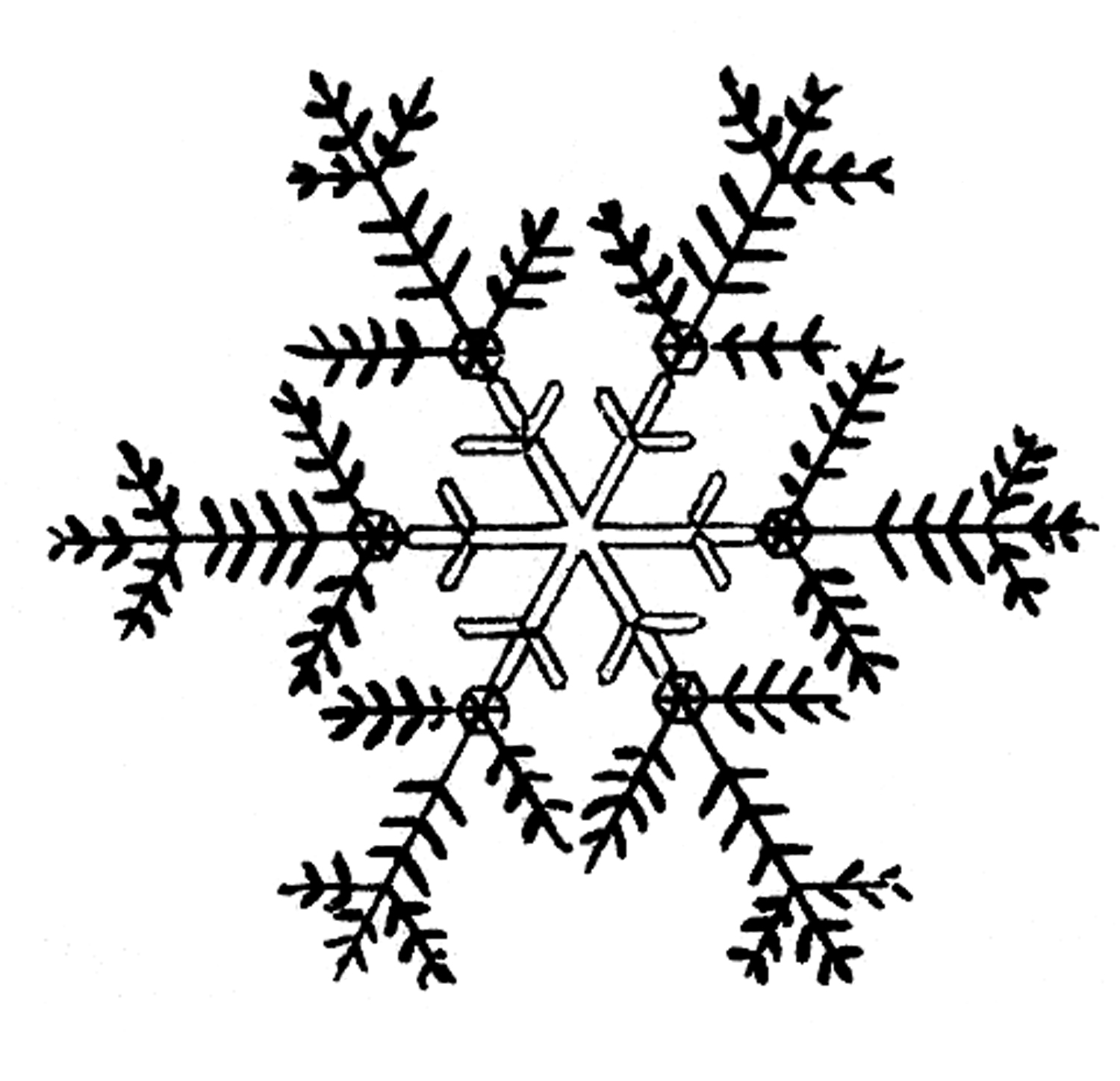 Detail Free Snowflake Clipart Nomer 35