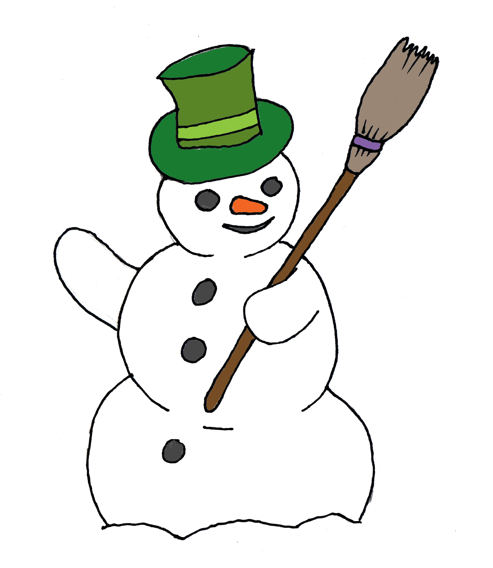 Detail Free Snowman Clipart Images Nomer 31