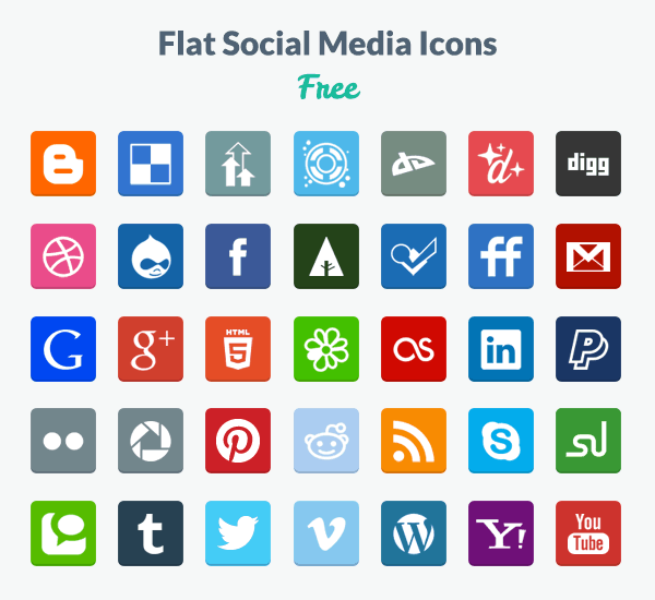 Detail Free Social Icons Png Nomer 34