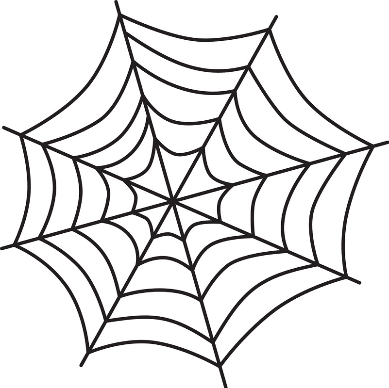 Detail Free Spider Web Clipart Nomer 13