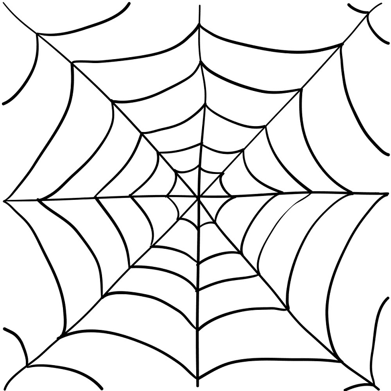 Detail Free Spider Web Clipart Nomer 16