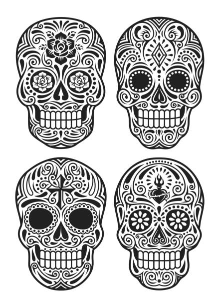 Detail Free Sugar Skull Clipart Nomer 15