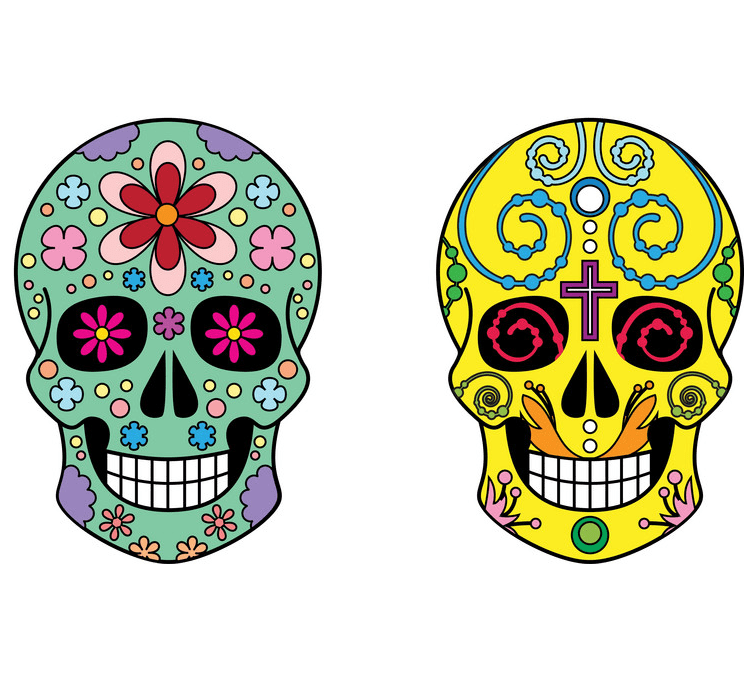 Detail Free Sugar Skull Clipart Nomer 24