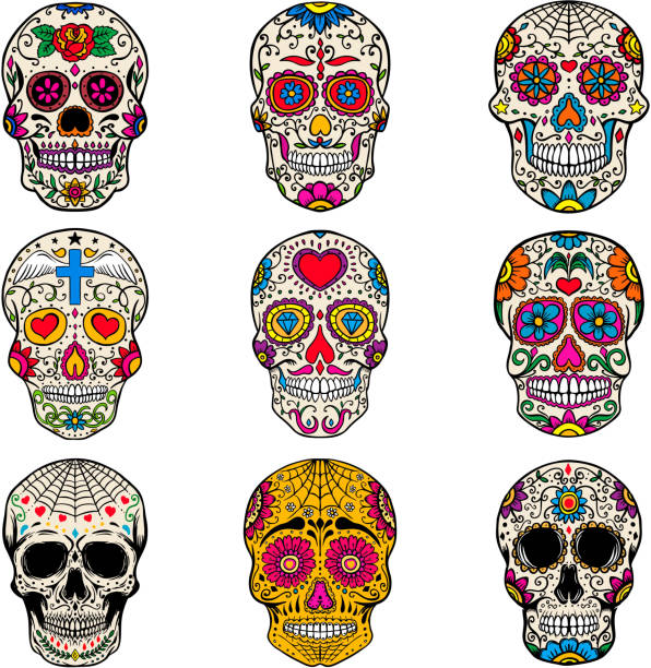 Detail Free Sugar Skull Clipart Nomer 45