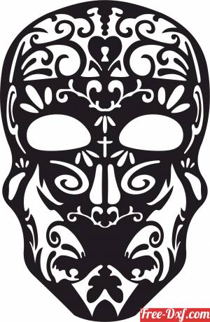 Detail Free Sugar Skull Clipart Nomer 52