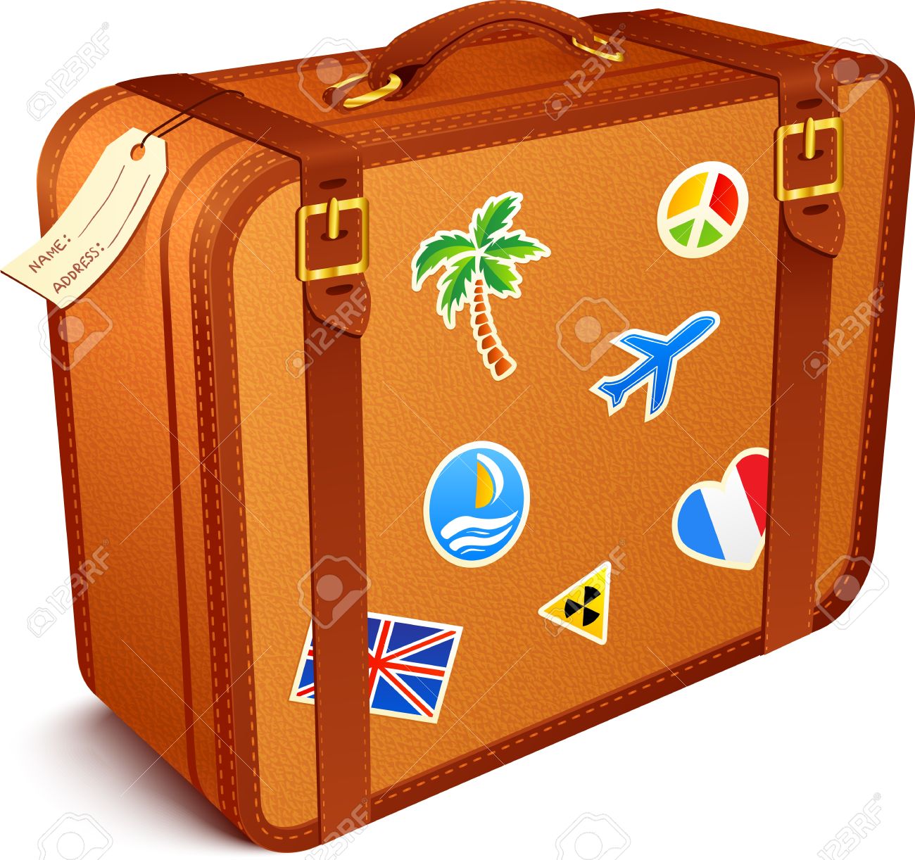 Detail Free Suitcase Clip Art Nomer 18