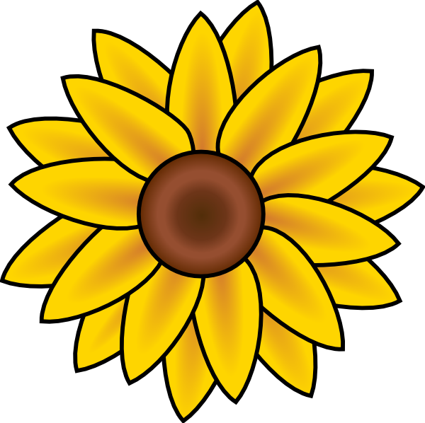 Detail Free Sunflower Clipart Nomer 23