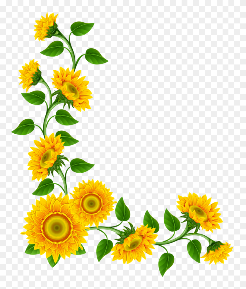 Detail Free Sunflower Clipart Nomer 25