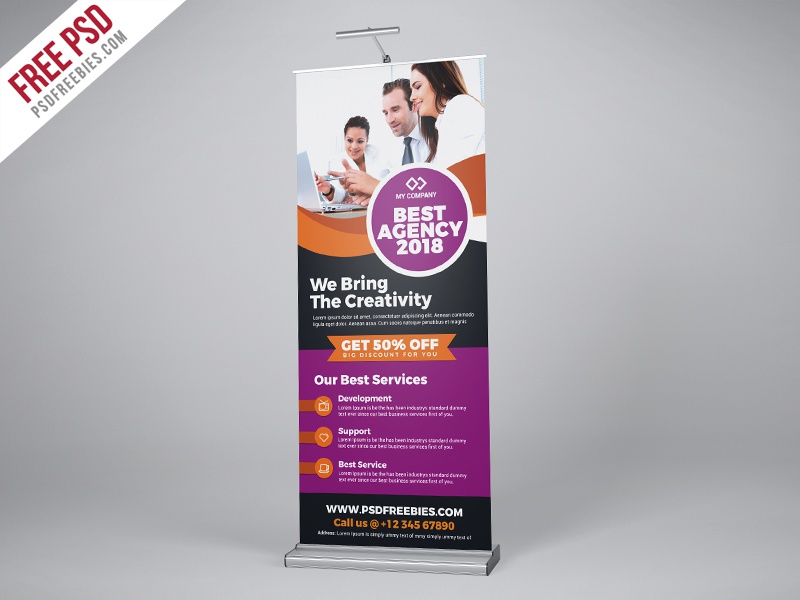 Detail Free Template Banner Psd Nomer 35