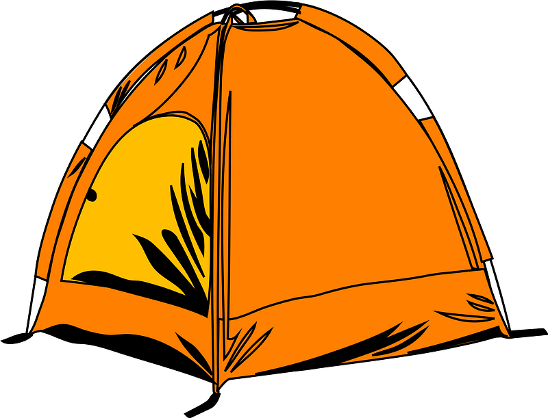 Detail Free Tent Clipart Nomer 12