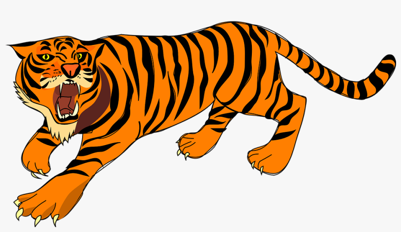 Detail Free Tiger Clipart Nomer 11