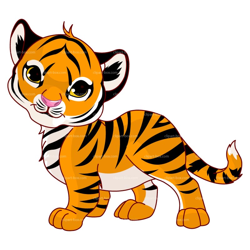 Detail Free Tiger Clipart Nomer 2