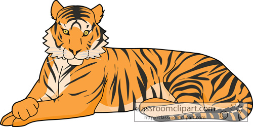 Detail Free Tiger Clipart Nomer 23