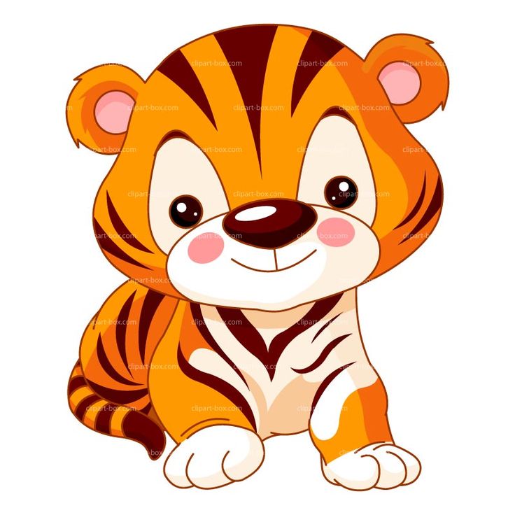 Detail Free Tiger Clipart Nomer 28