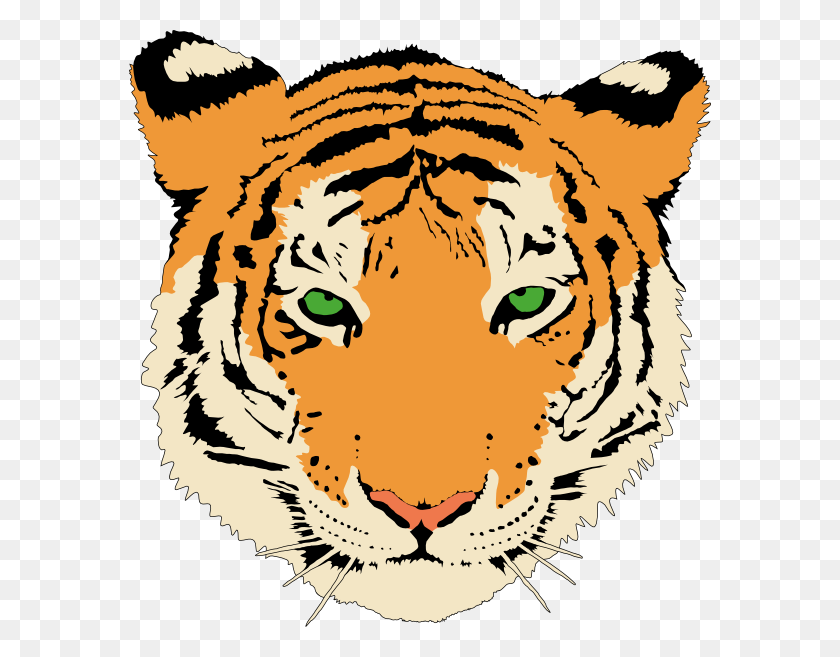 Detail Free Tiger Clipart Nomer 31