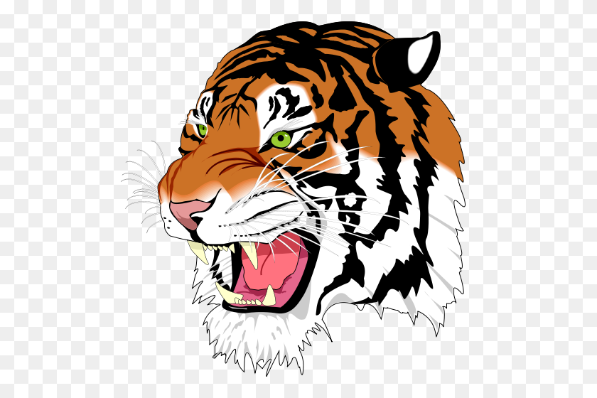 Detail Free Tiger Clipart Nomer 34