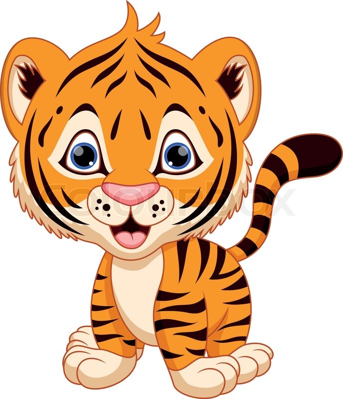 Detail Free Tiger Clipart Nomer 5