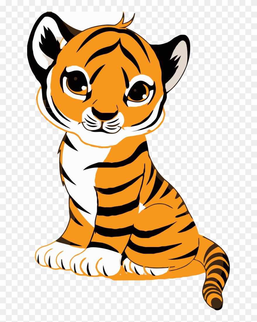 Detail Free Tiger Clipart Nomer 6