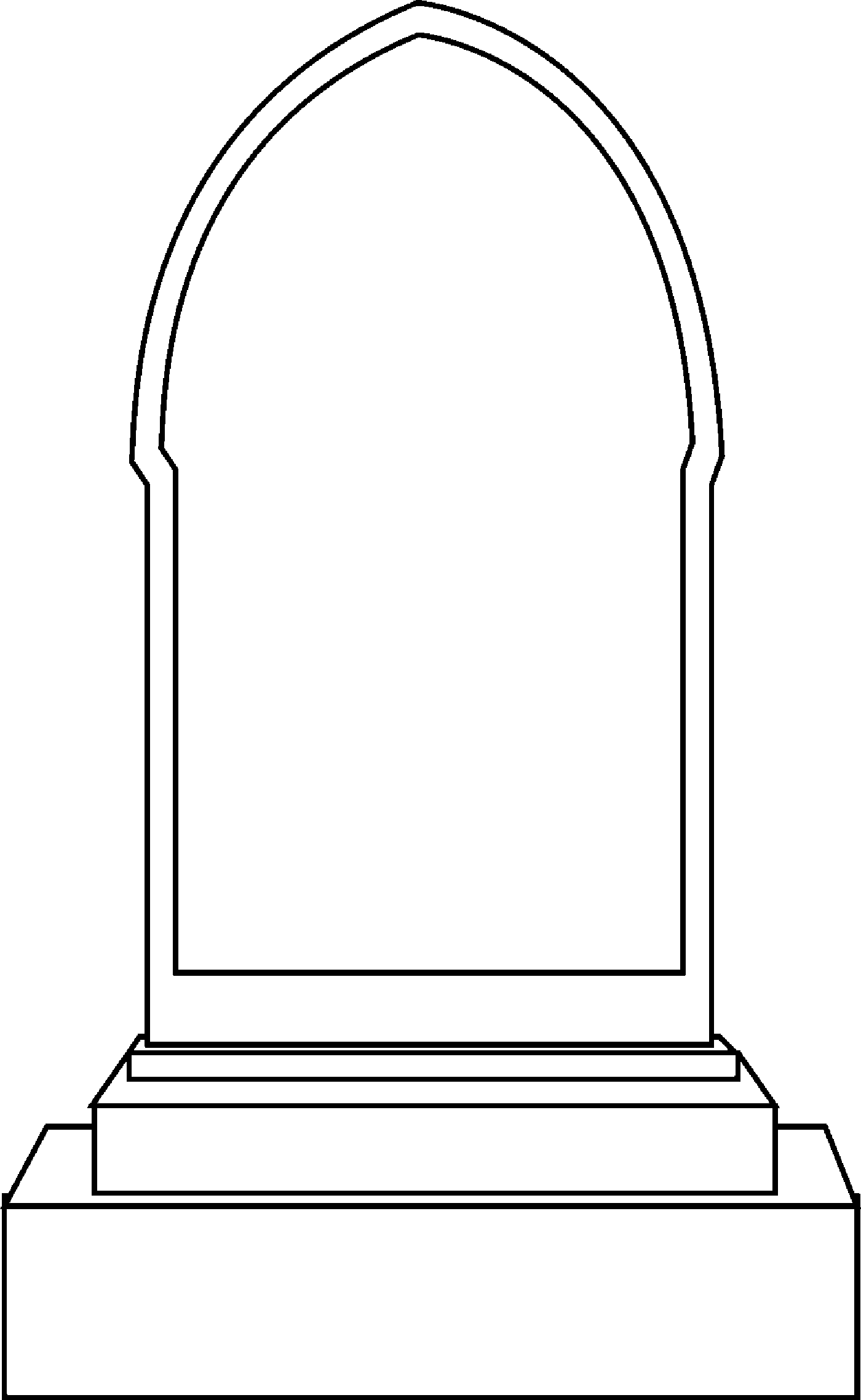 Detail Free Tombstone Clipart Nomer 22