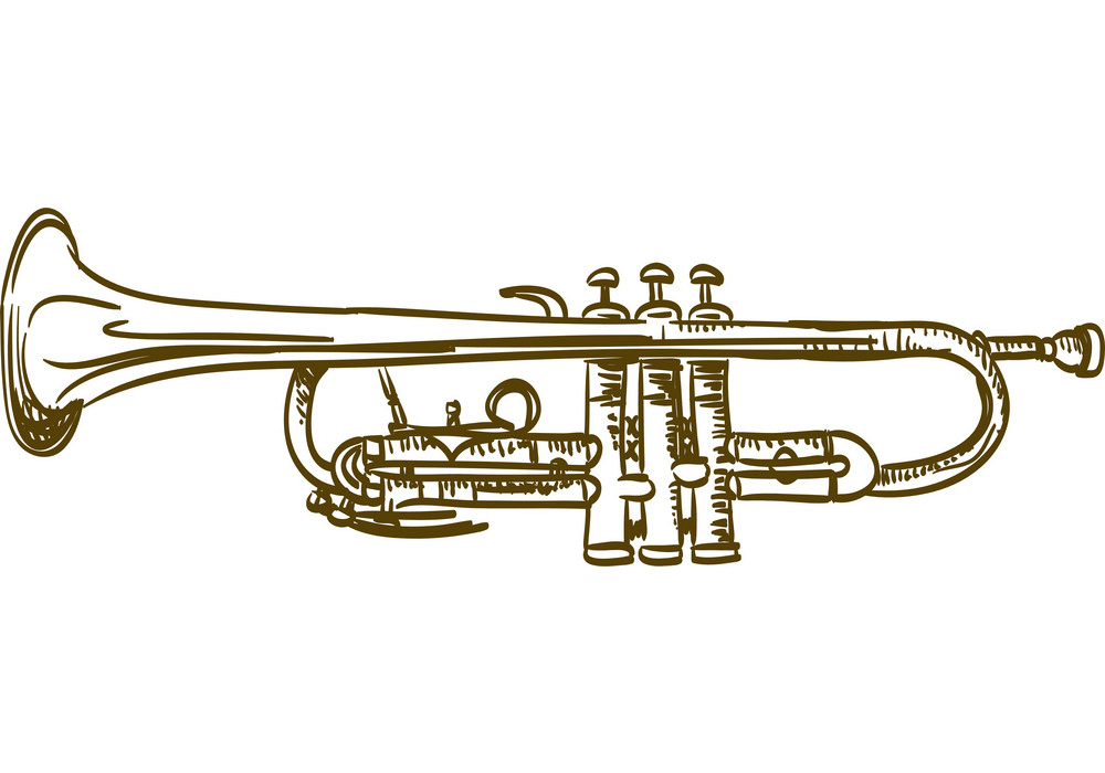 Detail Free Trumpet Clipart Nomer 32