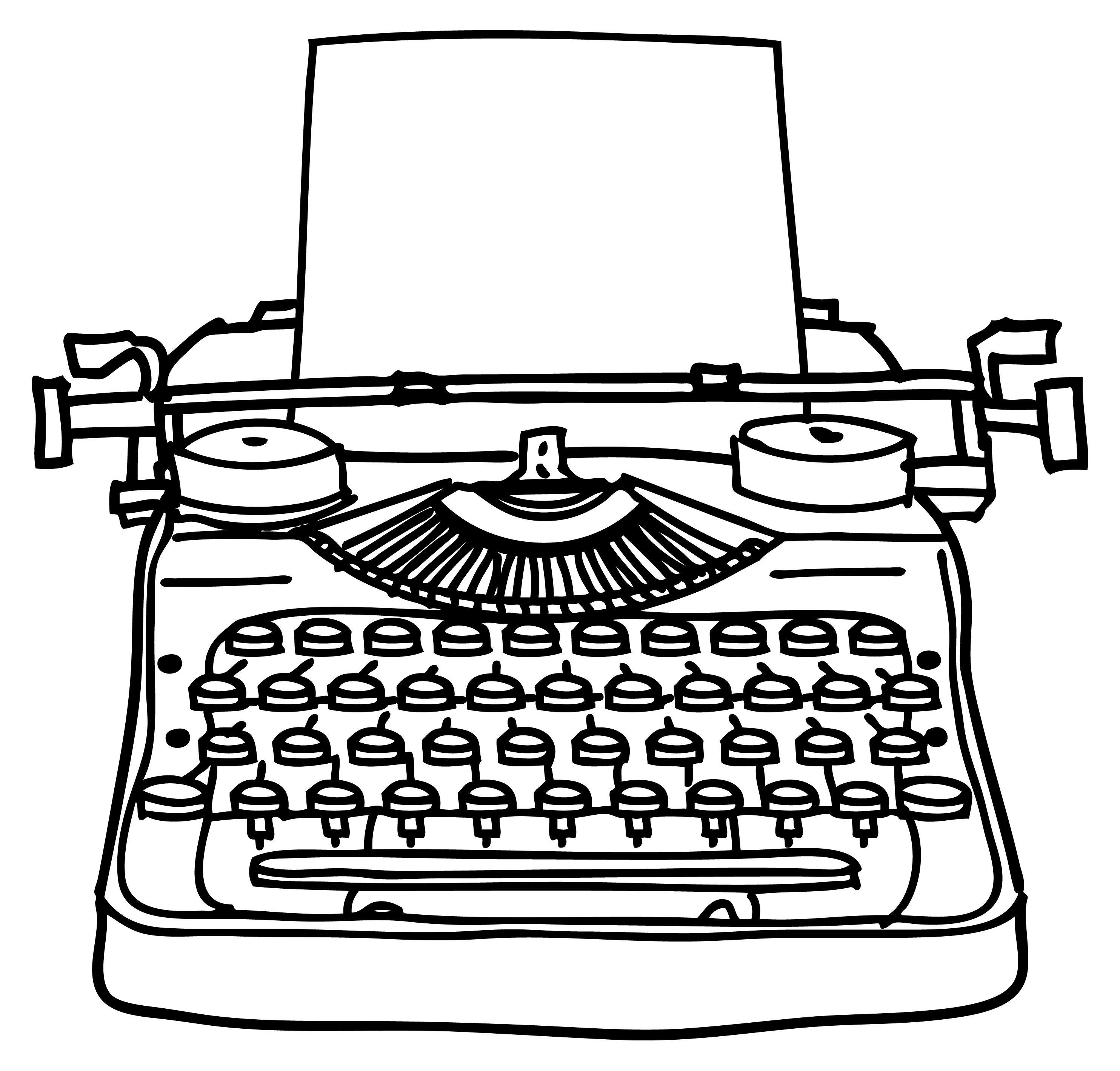 Detail Free Typewriter Clipart Nomer 13