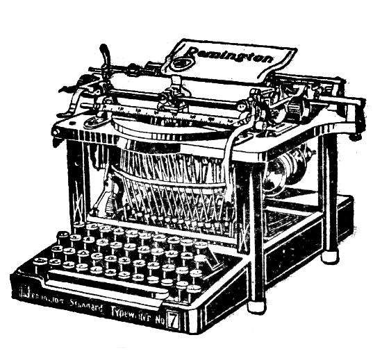 Detail Free Typewriter Clipart Nomer 24