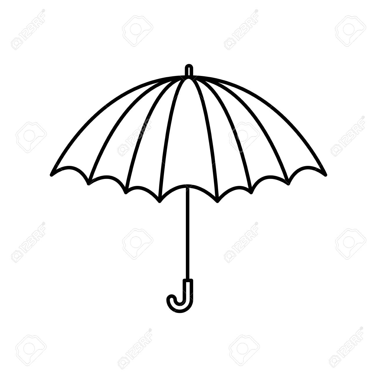 Detail Free Umbrella Vector Nomer 12