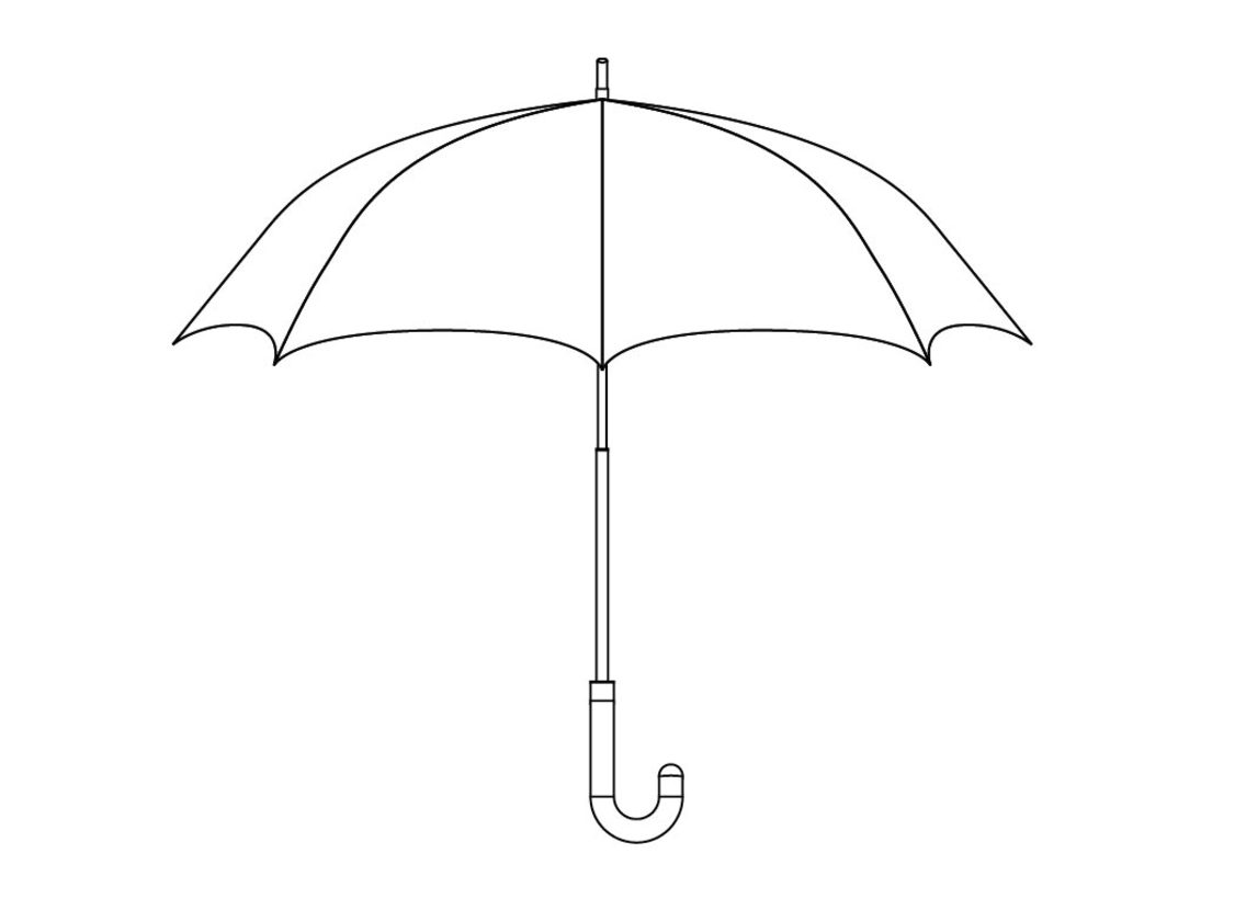 Detail Free Umbrella Vector Nomer 28