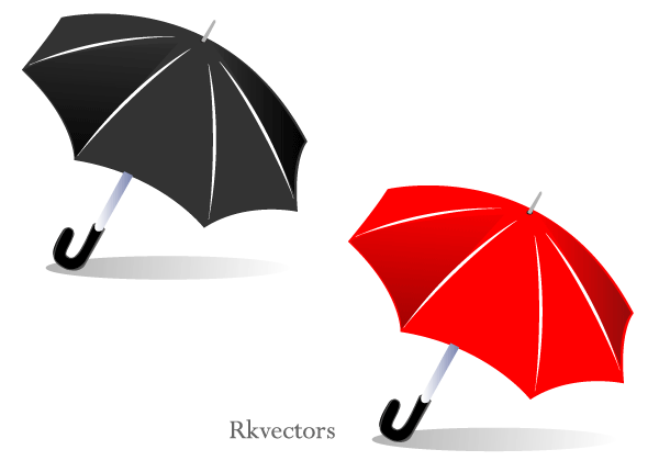 Detail Free Umbrella Vector Nomer 32