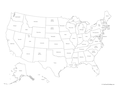 Detail Free Us Map Nomer 13