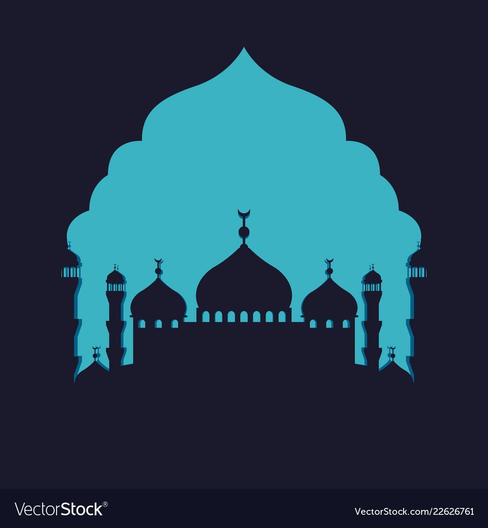 Detail Free Vector Mosque Nomer 18
