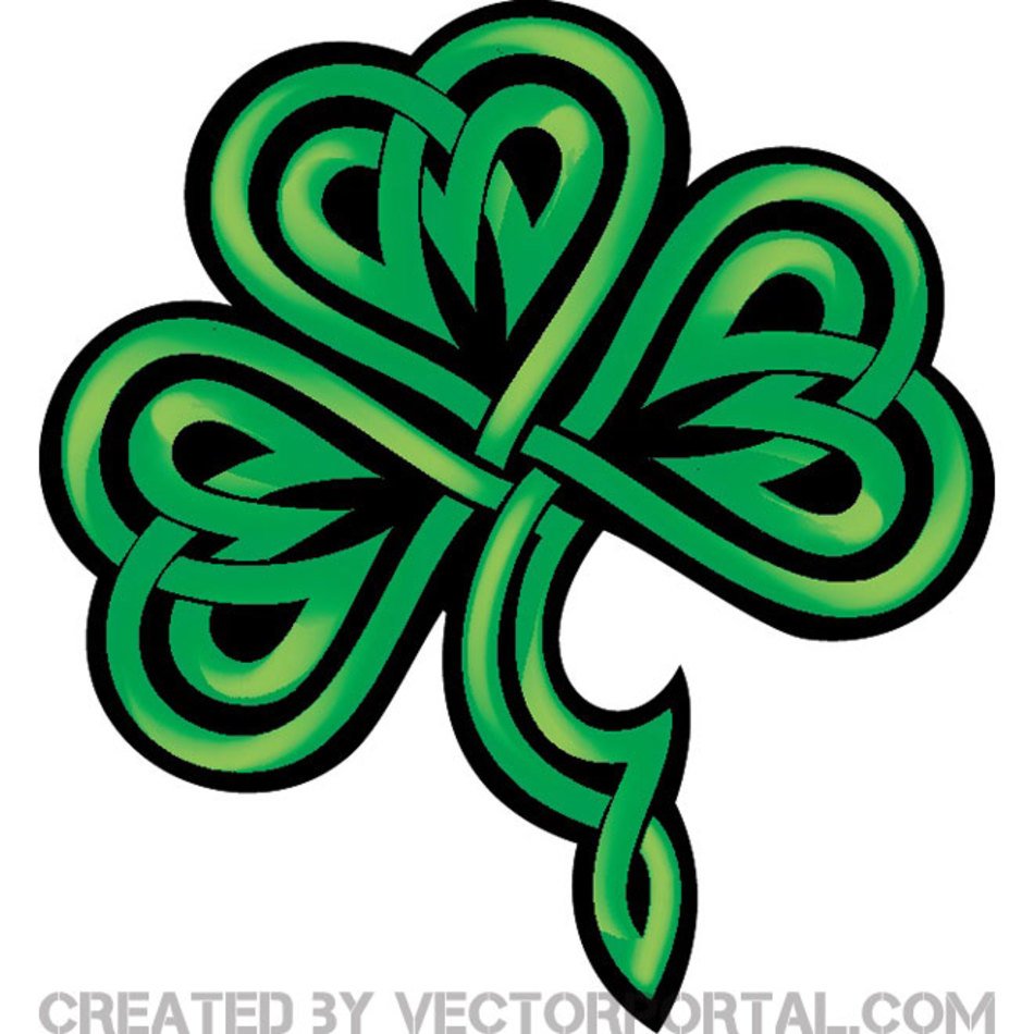 Detail Free Vector Shamrock Nomer 35