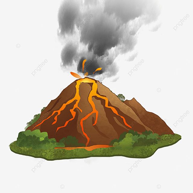 Detail Free Volcano Clipart Nomer 11