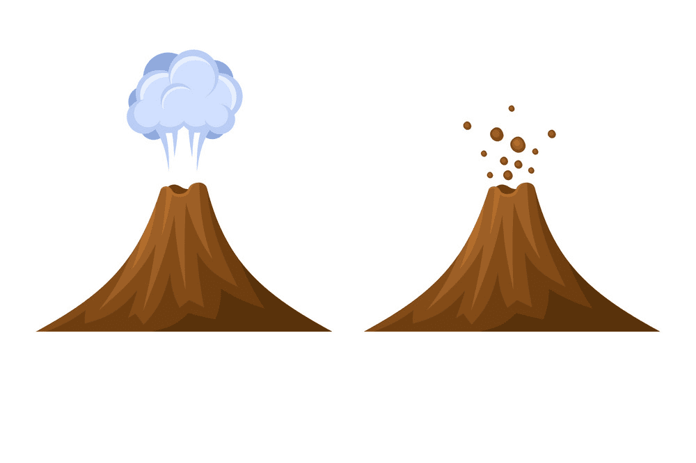 Detail Free Volcano Clipart Nomer 18